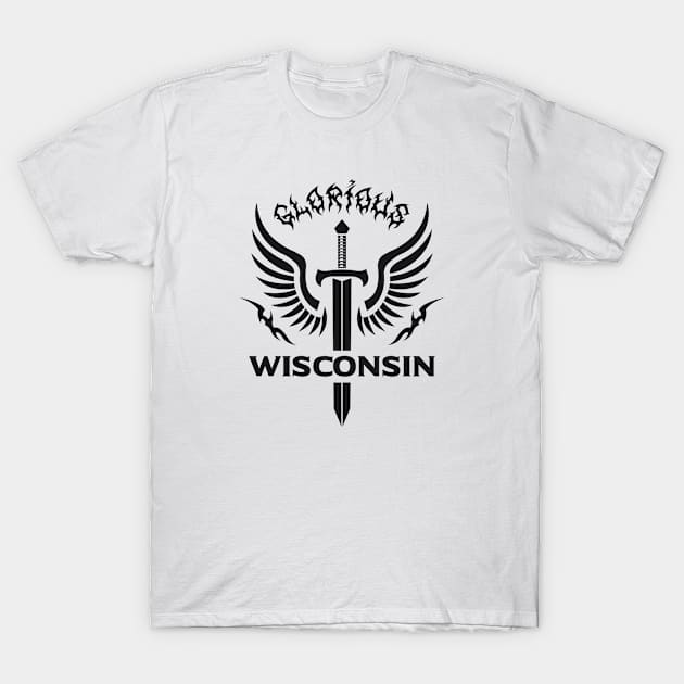 Glorious Wisconsin T-Shirt by VecTikSam